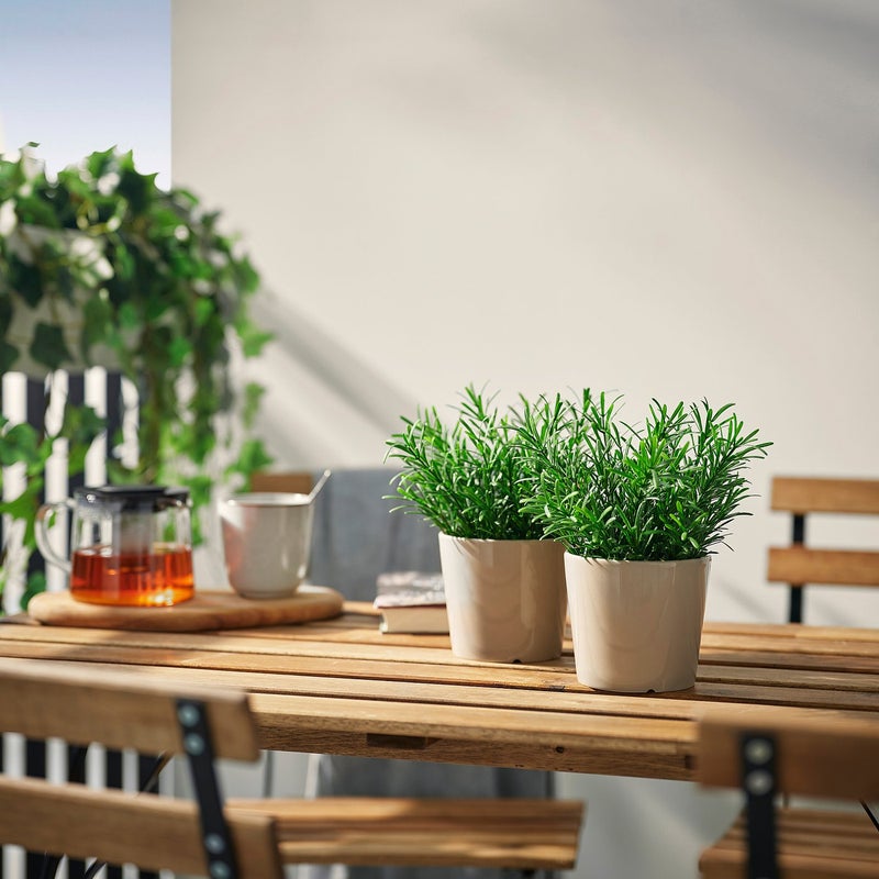 FEJKA Artificial Potted Rosemary Plant, Green, 9 cm Pot - Image 2