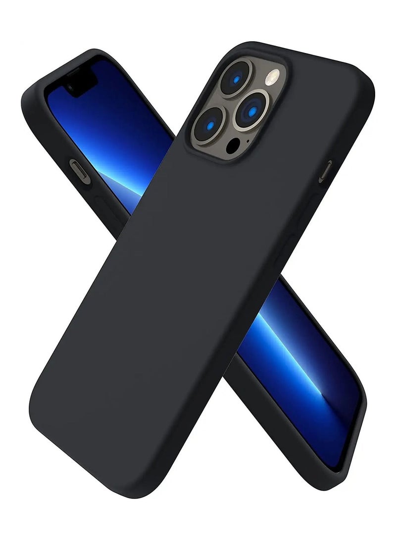 Compatible with iPhone 14 Pro Max Case, Liquid Silicone Full Body Protective Case with [Anti-Scratch] [Soft Microfiber Lining] [Camera Protective] for iPhone 14 Pro Max 6.7 inch, Black - Image 1