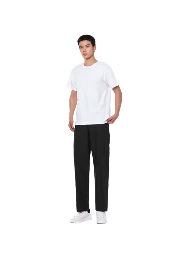 MARKLESS Casual Pants For Men, Summer Style, Breathable, Wrinkle-Resistant, Easy-Care, Straight-Leg Business Trousers 0820, Black-Second Generation, Size 30 - Image 2
