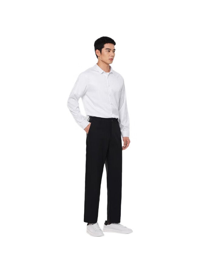 MARKLESS Casual Pants For Men, Summer Style, Breathable, Wrinkle-Resistant, Easy-Care, Straight-Leg Business Trousers 0820, Black-Second Generation, Size 30 - Image 1