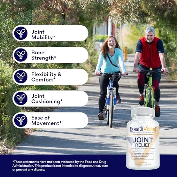 Research Verified Joint Support - Glucosamine, MSM, Turmeric, Boswellia, BioPerine - Vegan - 90 Capsules - 1 Month Supply - Image 4