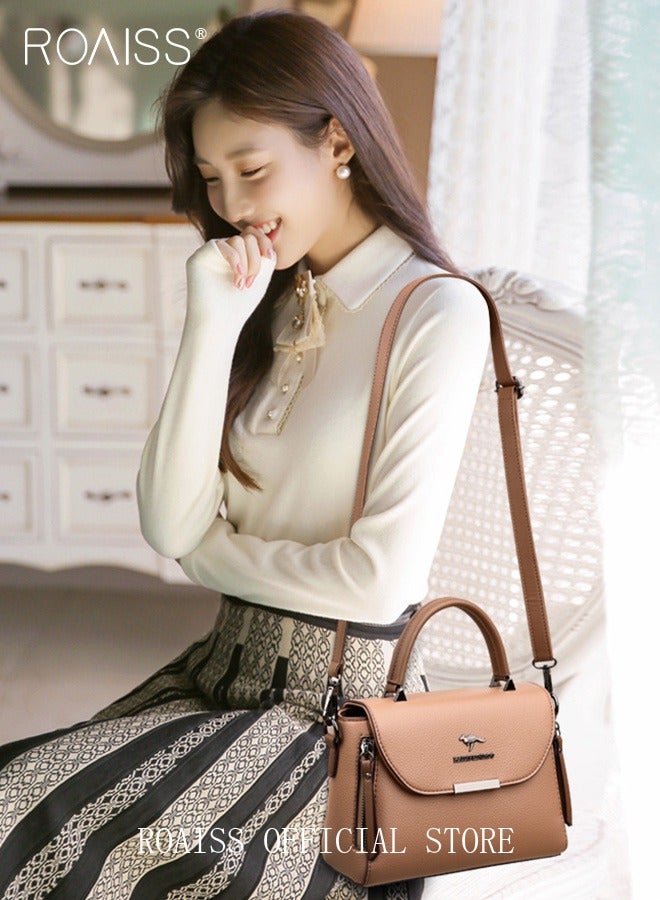 roaiss Women Shoulder Crossbody Bag Large Capacity Compact and Exquisite Women Handbag  - Image 2