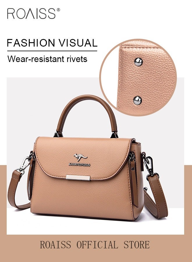 roaiss Women Shoulder Crossbody Bag Large Capacity Compact and Exquisite Women Handbag  - Image 4
