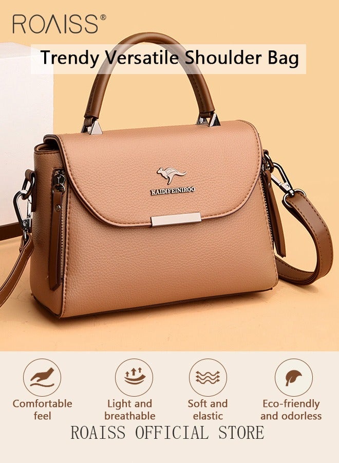 roaiss Women Shoulder Crossbody Bag Large Capacity Compact and Exquisite Women Handbag  - Image 3