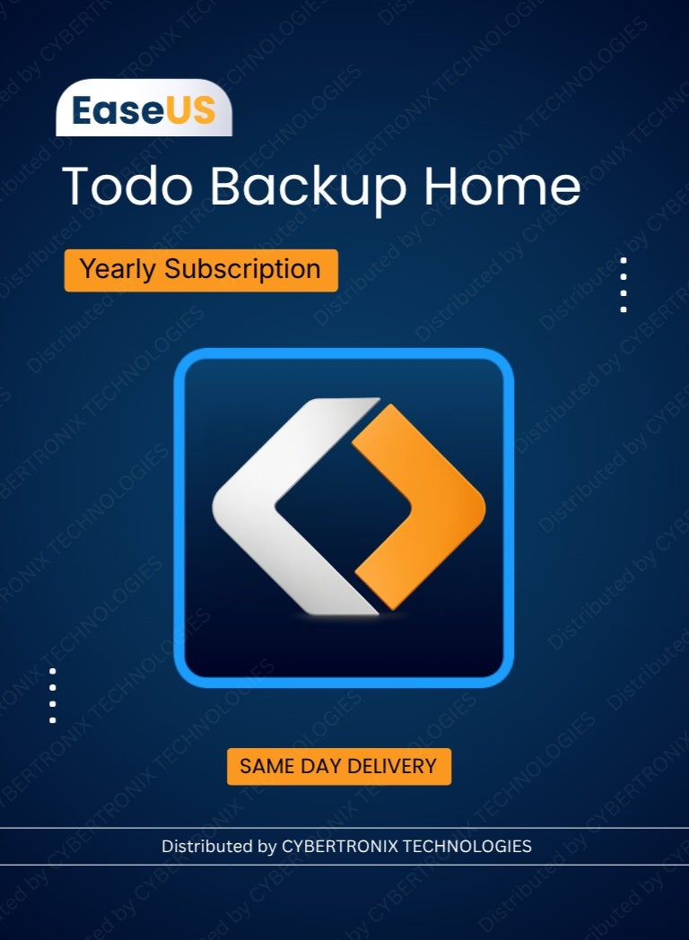 EaseUS Todo Backup Home | 1 Device 1 Year | Digital License | SAME DAY DELIVERY