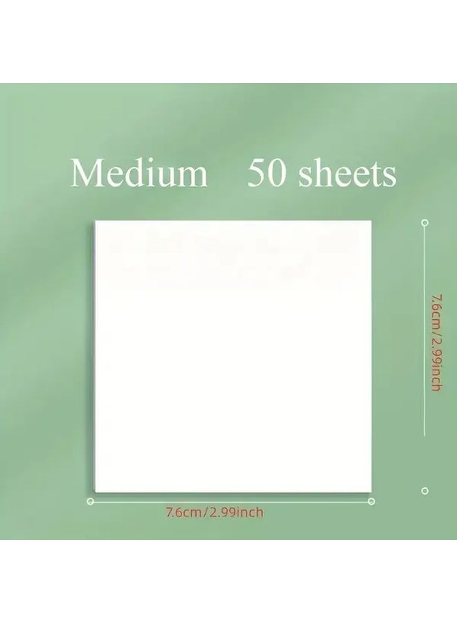 Transparent Sticky Notes Clear Square Page Markers 50 Sheets Strong Adhesive No Residue TRE 3 - Image 3