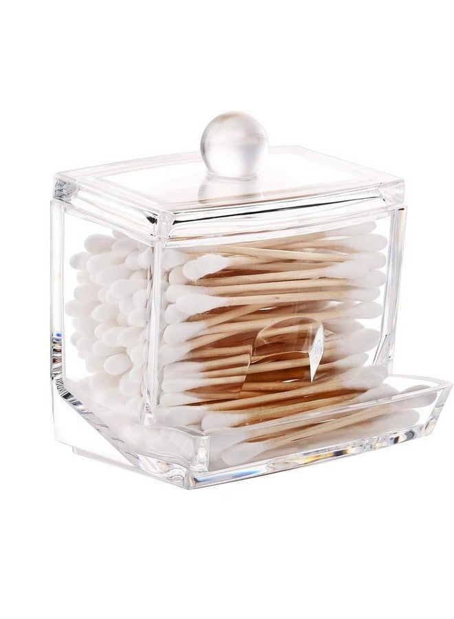 PARVY¬Æ New Acrylic Cotton Swabs Storage Holder Box- Transparent Makeup Case Cosmetic Container(1Pcs) - Image 1