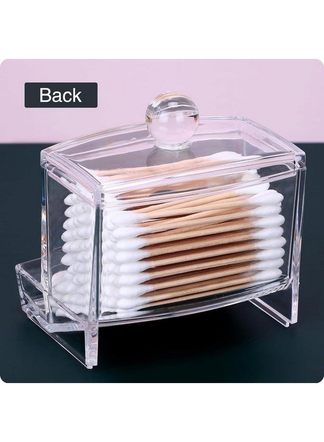 PARVY¬Æ New Acrylic Cotton Swabs Storage Holder Box- Transparent Makeup Case Cosmetic Container(1Pcs) - Image 5