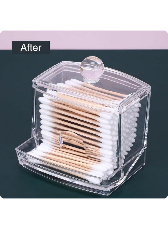 PARVY¬Æ New Acrylic Cotton Swabs Storage Holder Box- Transparent Makeup Case Cosmetic Container(1Pcs) - Image 3