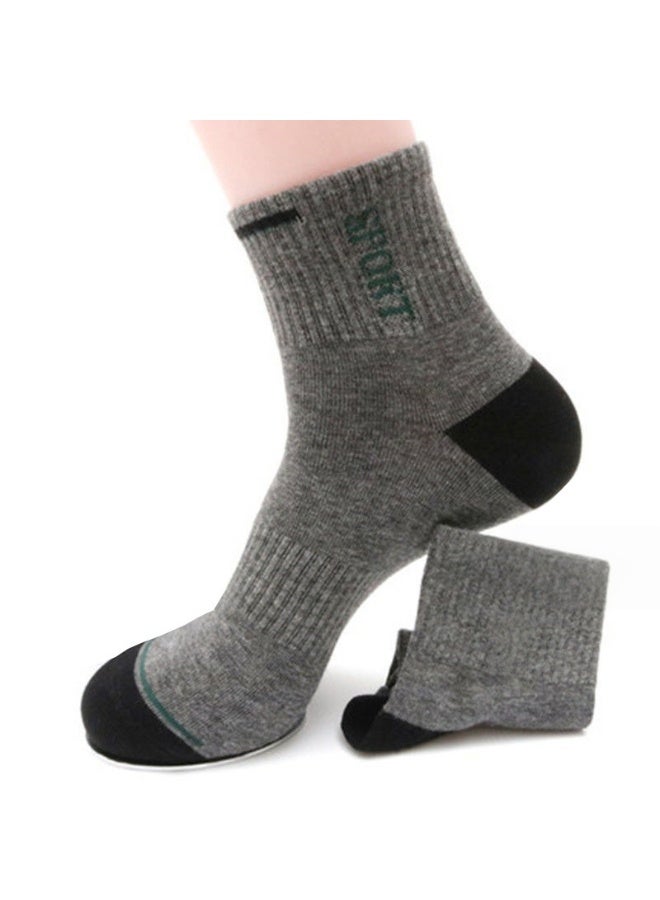 KUYING Fashion Anti Slip Breathable Sports Socks Five Piece Set