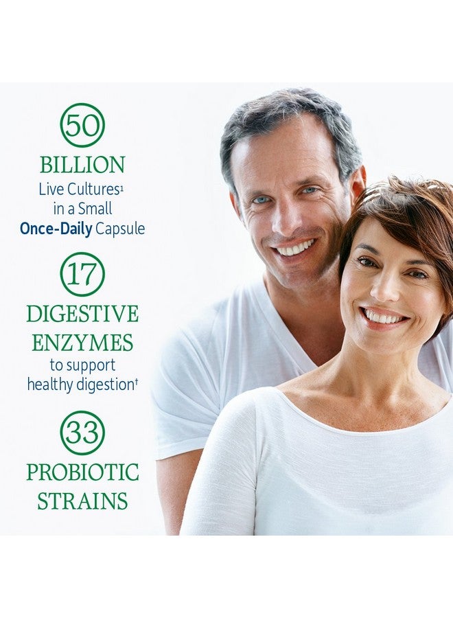 Garden of Life Probiotics for Women and Men - Raw Probiotics Colon Care 50 Billion CFU and Enzymes, Raw Fruits, Veggies, Once Daily Acidophilus Probiotic for Regularity and Immune Health - 30 Capsules - Image 2