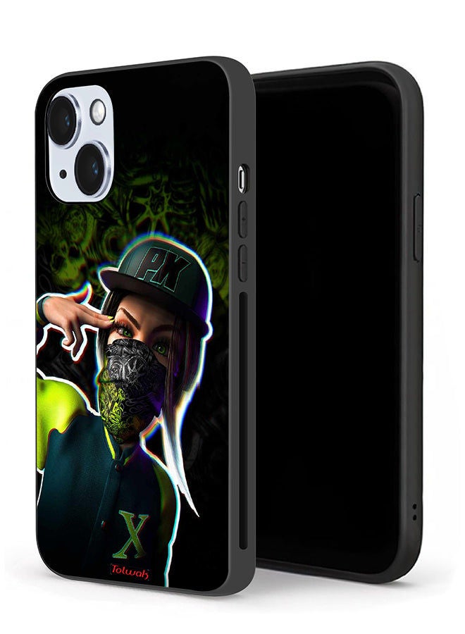 Tolwak جراب حماية لهاتف Apple iPhone 14 Plus برسومات فنية جمالية للفتيات - Image 1