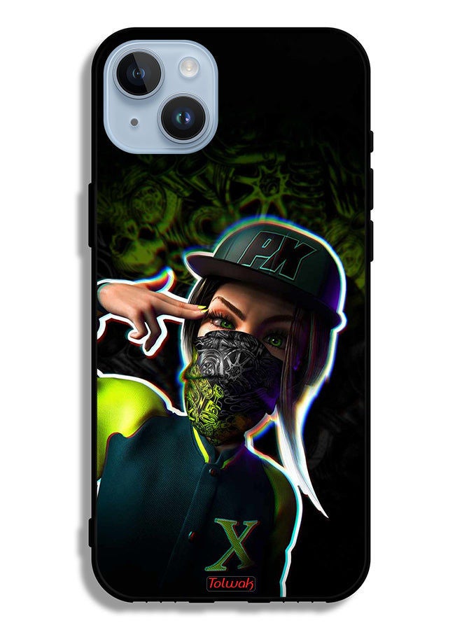 Tolwak جراب حماية لهاتف Apple iPhone 14 Plus برسومات فنية جمالية للفتيات - Image 2