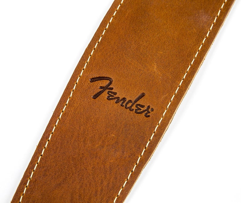 Fender Baseball Glove Leather Guitar Strap - Brown - Image 3