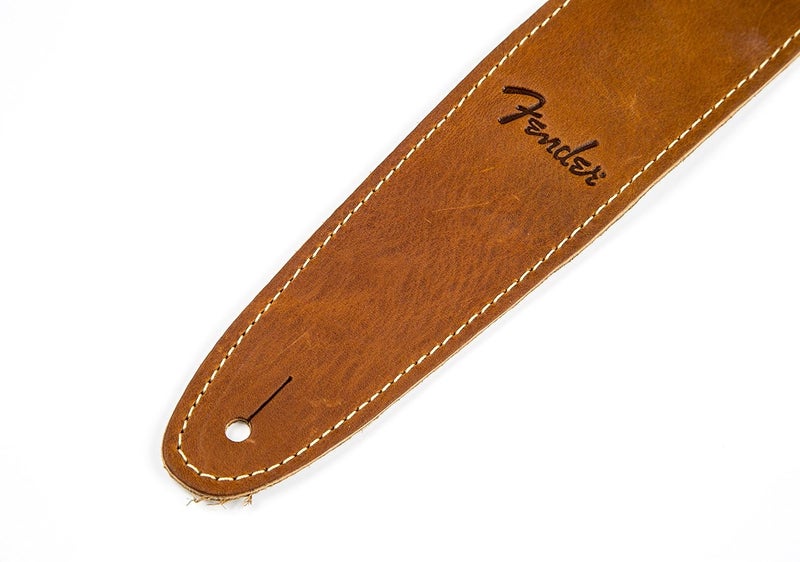 Fender Baseball Glove Leather Guitar Strap - Brown - Image 4