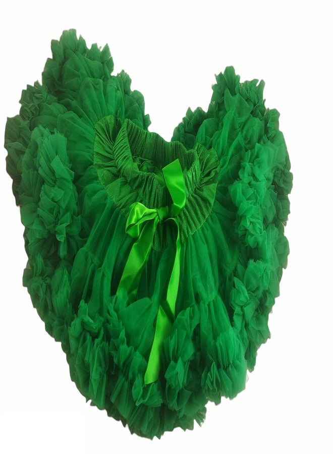 KuJee Green Color Baby Girl Soft Fluffy Tutu Skirt (Size 90 cm, Age: 1-2 yrs) - Image 2