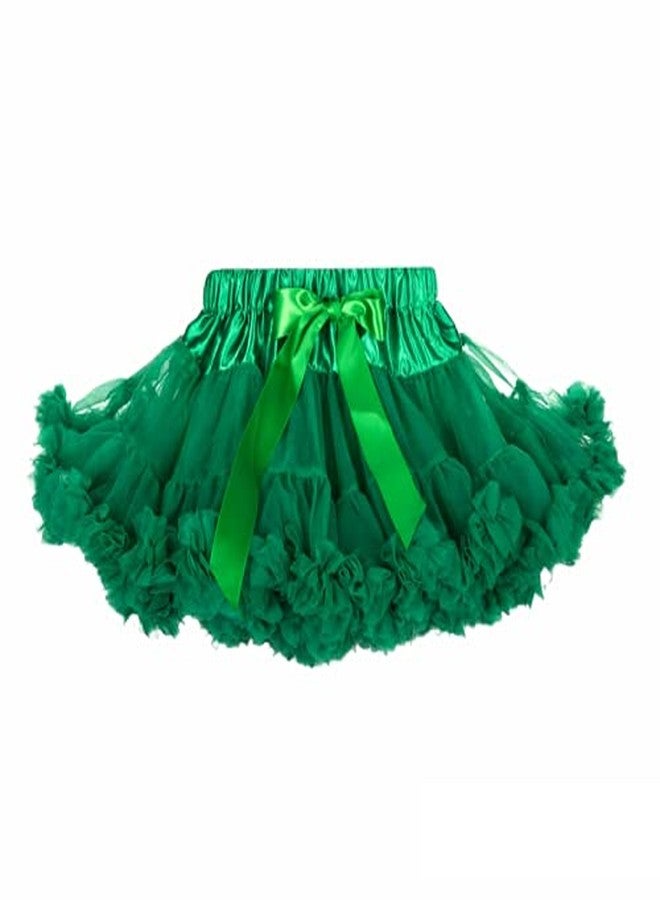 KuJee Green Color Baby Girl Soft Fluffy Tutu Skirt (Size 90 cm, Age: 1-2 yrs) - Image 3