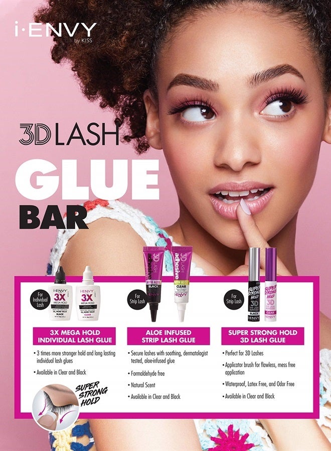 KISS لاصق رموش 3D أسود من i-Envy بواسطة Kiss قوي جداً - Image 5