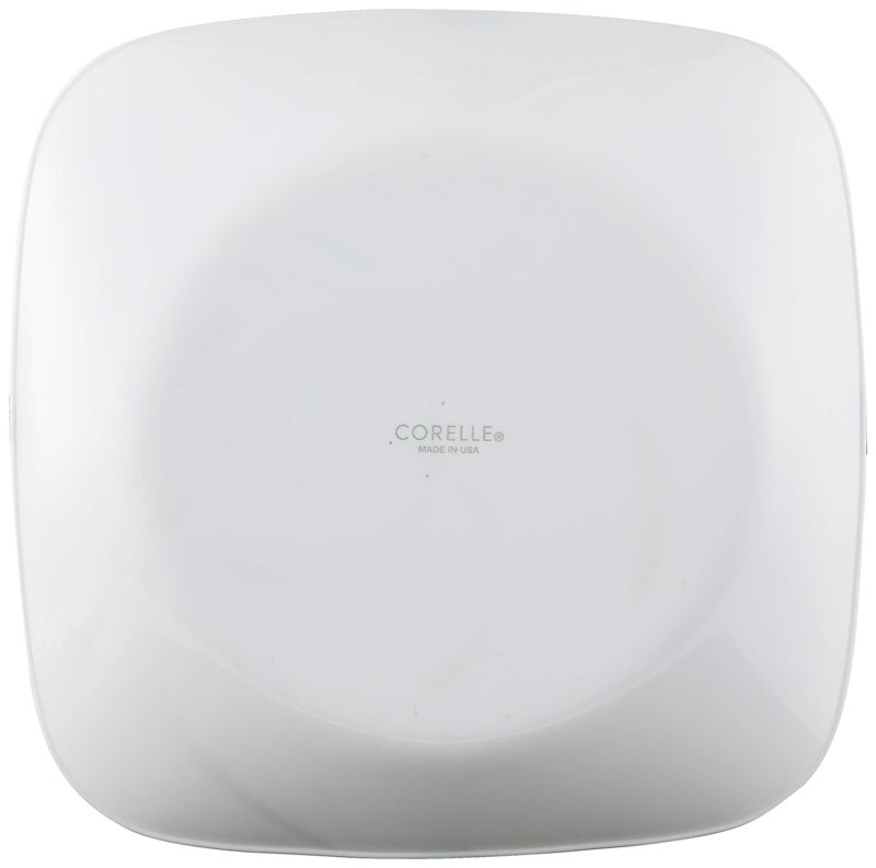 Corelle طقم أطباق سلطة كوريل فيتريل 6 قطع  زجاج ثلاثي الطبقات ومقاوم للتشقق  خفيف الوزن  أطباق مربعة 8-1/2 بوصة  طراز سبلندور - Image 3