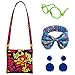 Yosbabe Girls Encanto Costume Accessories Mirabel Dress up Accessories for Girls Mirabel Bag Headband Green Glasses Earrings Halloween Christmas Party Favors for Kids A - Image 3
