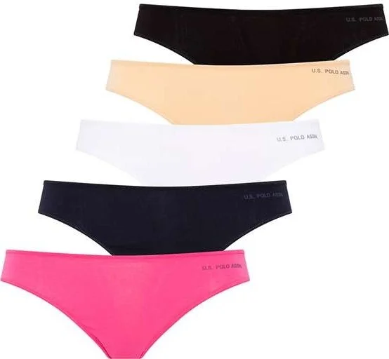 يو اس بولو اسن BASE. Polo Assn. Women's Multi-Colored 5-Piece Bristle Elastic String 67005