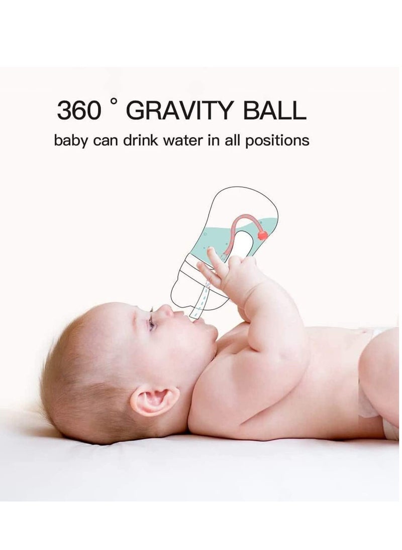Generic - 250ml Sippy Cup for Baby, Baby Bottle Sippy Cups with Handle Graduated, 360° Spill Free Toddler Cup, Sippy Cups for Toddlers, Soft Spout Sippy Cups （Pink） - Image 1