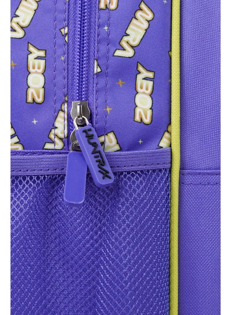 Netflix Blue & Gold Netflix K-Pop Demon Hunters Golden 5-in-1 Kids Trolley School Set 18" | Rolling Backpack, Lunch Bag, Lunch Box, Water Bottle & Pencil Case  | Water Resistant  | Girls School Bag for Women | Best Price UAE