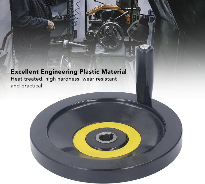 Revolving Handle Hand Wheel 18x200mm Engineering Plastic Lathe Hand Crank - Precise Control, Durable Wear - Design for Milling, Grinding & Machine Tools - Image 4