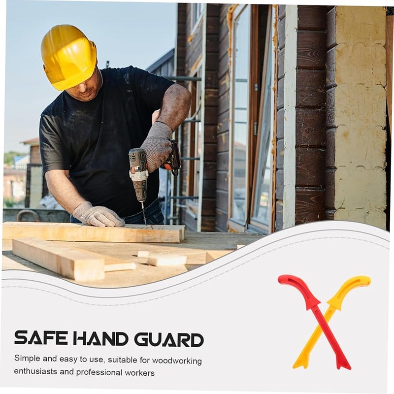 قطعتان عصا دفع السلامة للأعمال الخشبية، بلاستيك متين، رؤية محسّنة لمناشير الطاولة - Image 5