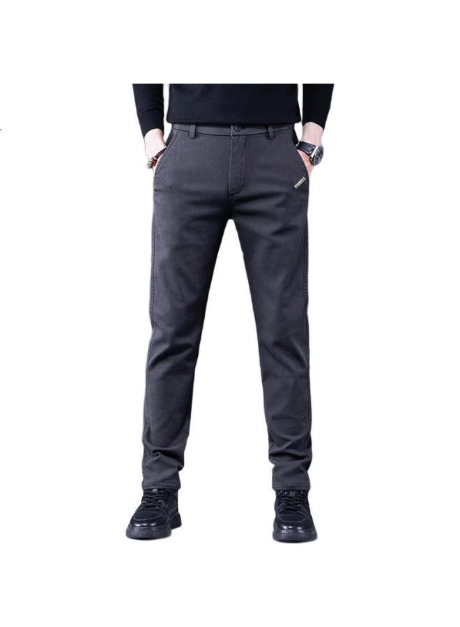 Pierre Cardin Men's Business Casual Pants Spring And Summer Slim Elastic Pants Men's Versatile Trousers Men's Clothing Grey 38 - Image 3