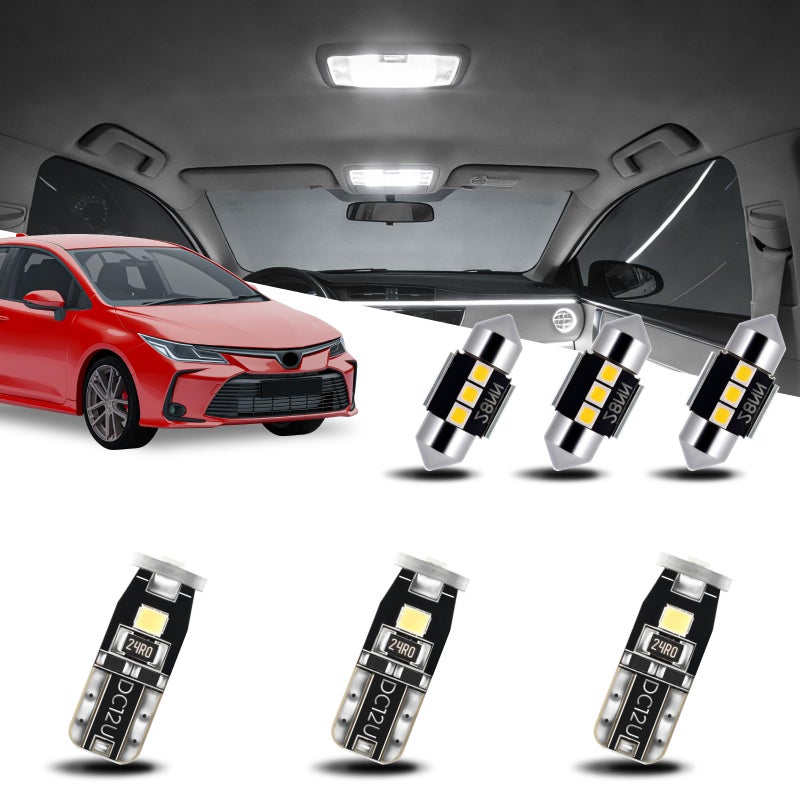 EASY EAGLE LED Interior Car Lights for ToyotaCorolla20132022 6 Piece Kit White LED Light Bulbs Super Bright 6000K Install Tool - Image 3