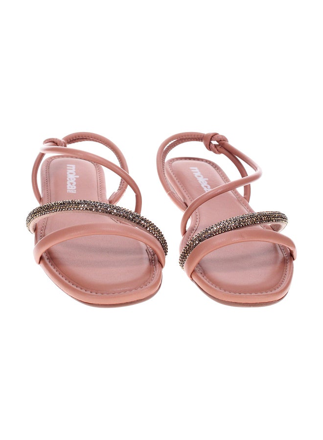 MOLECA Embellished Open Toe Flat Sandals - Image 3