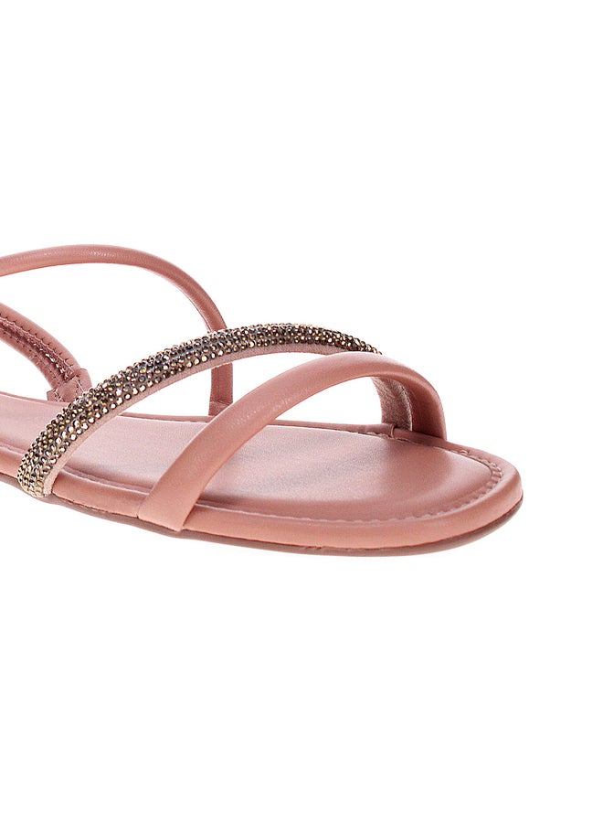 MOLECA Embellished Open Toe Flat Sandals - Image 4