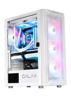 GALAX RYZEN 5 7600X GAMING & WORKSTATION LIQUID ARCTIC WHITE DESKTOP PC: RYZEN 5 7600X 5.3 GHz Processor | RTX 3050 8GB GRAPHICS | 32GB DDR5 RAM | 1TB SSD NVME | Windows 11  - Image 1
