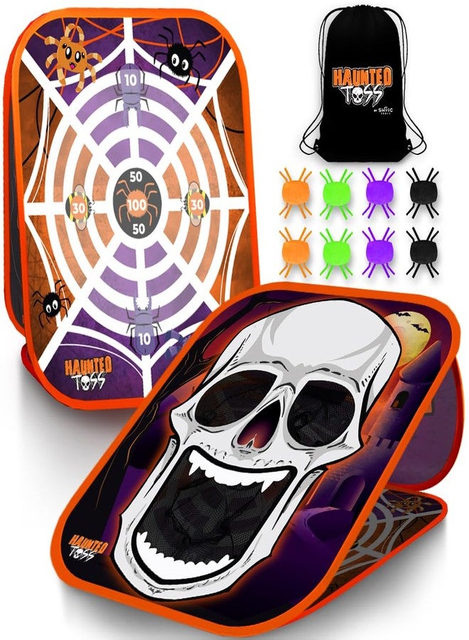 Swooc Games® - Haunted Toss™ | Halloween Games for Kids | 2-in-1 Bean Bag Toss Game | 5-Second Setup | Spooky Halloween Party Games for Kids | Fall Bean Bag Toss Cornhole | Carnival Party Activities - Image 1