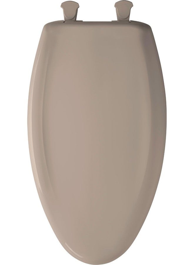 Bemis 1200SLOWT 443 Toilet Seat, Slow-Close Elongated Closed Front Plastic w/Easy-2-Clean Hinges - Blush - Image 2