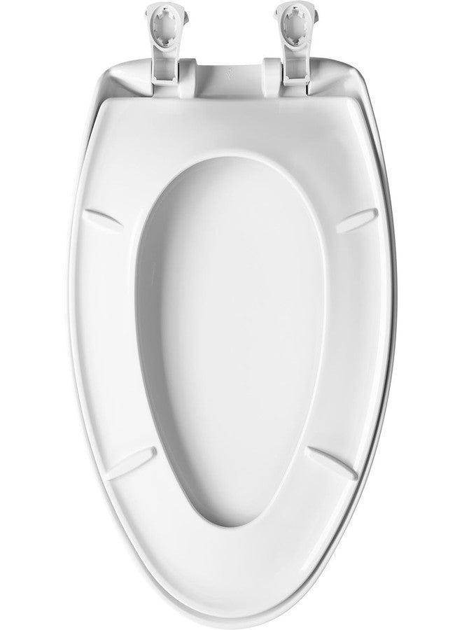 Bemis 1200SLOWT 443 Toilet Seat, Slow-Close Elongated Closed Front Plastic w/Easy-2-Clean Hinges - Blush - Image 5