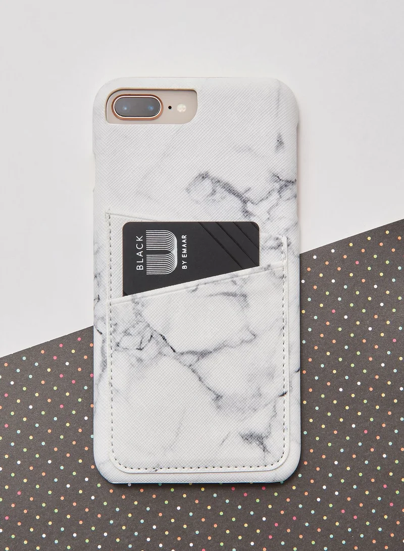 Typo Marble Cardholder Phone Case iPhone 6/6S/7/8 PLUS sizes