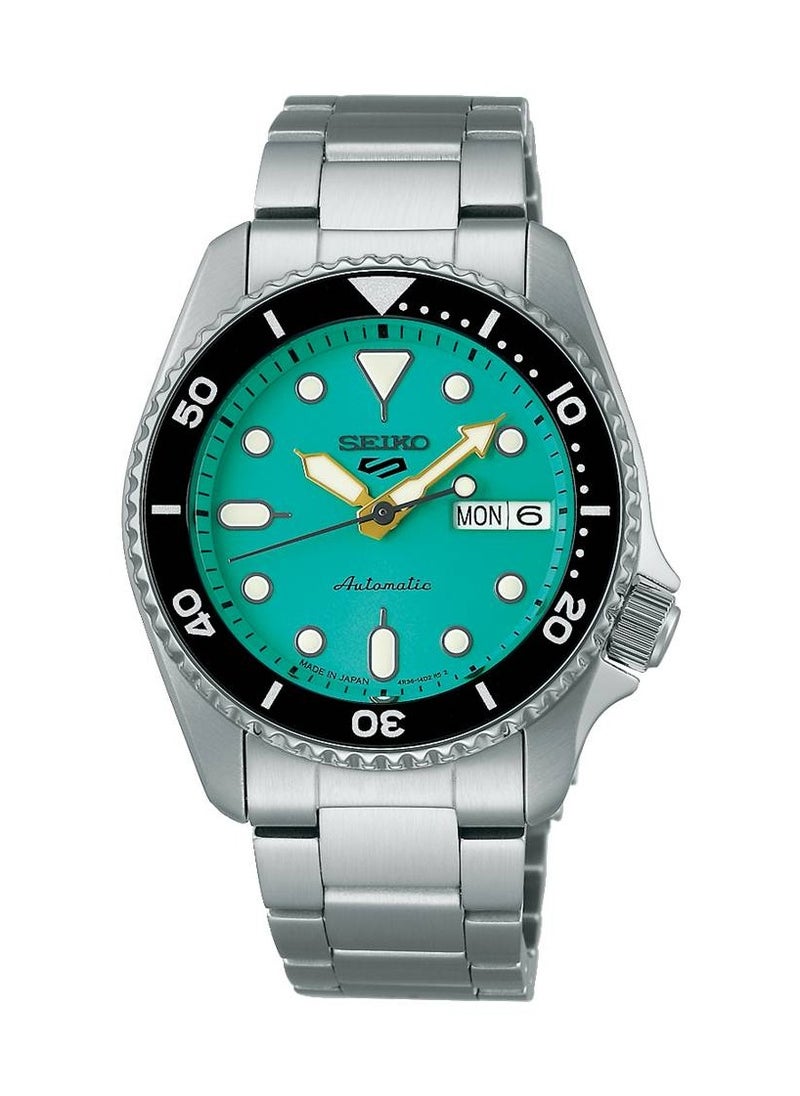 Seiko - Automatic Turquoise Dial Made in Japan Stainless Steel Watch SBSA229 - Image 1