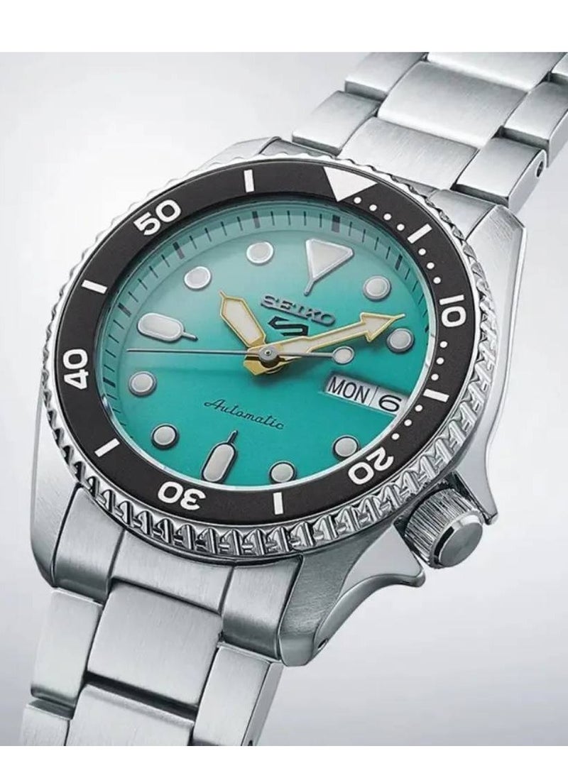 Seiko - Automatic Turquoise Dial Made in Japan Stainless Steel Watch SBSA229 - Image 1