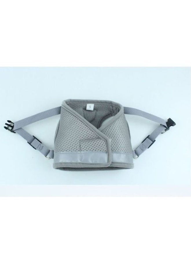 NIBEMINENT Reflective Chest Harness With Leash Grey Large - Image 3