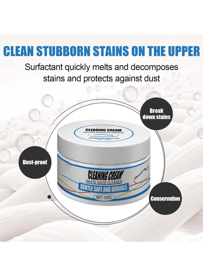 ياميم كريم منظف الأحذية البيضاء متعدد الوظائف مع إسفنجة، تنظيف متعدد الوظائف، صيانة الاصفرار، تبييض - Image 5