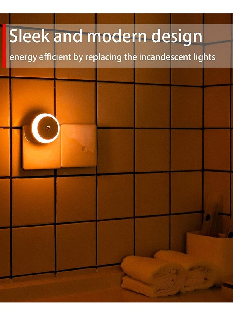AROAQ LED Night Light, Energy Efficient Dusk to Dawn Sensor Smart Nightlight Wall Plug for Kids Room Bathroom Bedroom Home Kitchen Blue  - Image 2