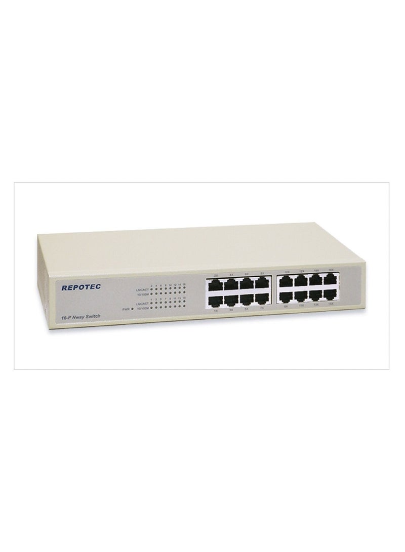 REPOTEC RP-1716DR2-L: 16-P Fast Ethernet Switch - Image 1