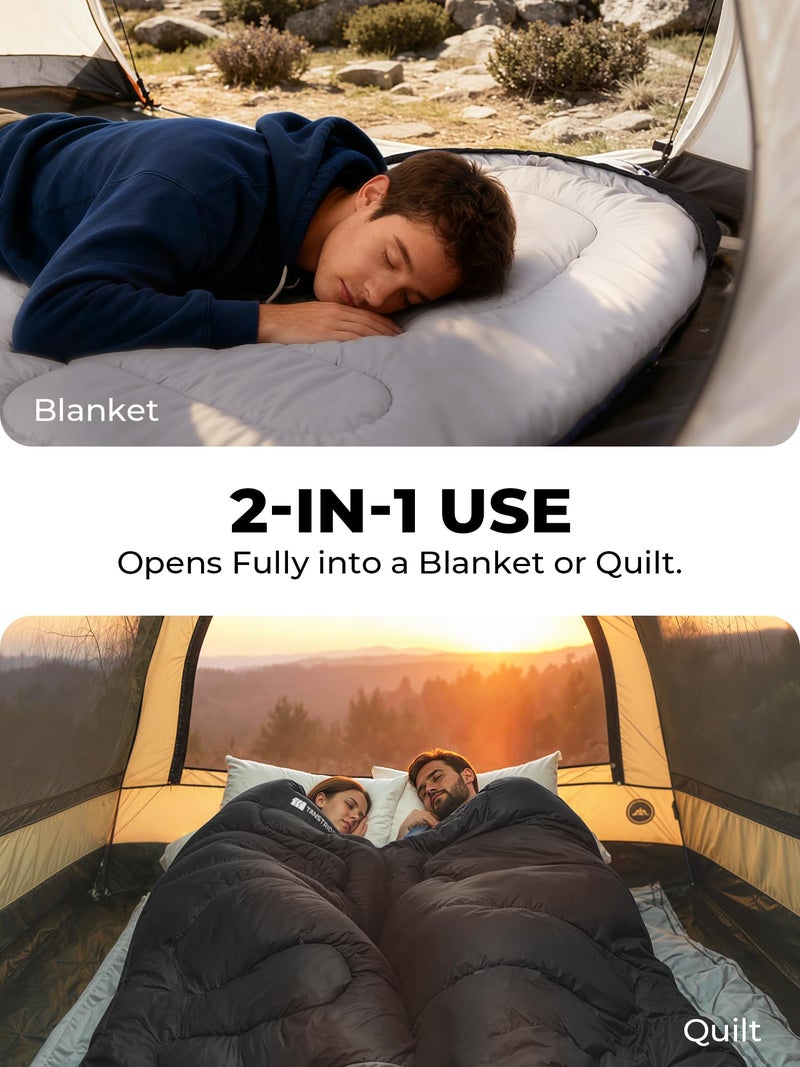 TANSTRIDER Sleeping Bags for Adults Warm Weather,3lb Backpacking Compact Lightweight Camping Sleeping Bag with Compression Sack for Kids,Camping Essentials Gear for Hiking,Travel,Climb,Outdoor, Indoor - Image 4