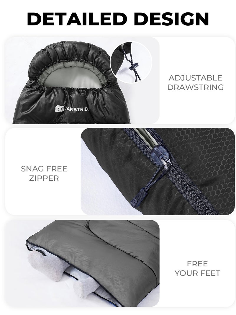 TANSTRIDER Sleeping Bags for Adults Warm Weather,3lb Backpacking Compact Lightweight Camping Sleeping Bag with Compression Sack for Kids,Camping Essentials Gear for Hiking,Travel,Climb,Outdoor, Indoor - Image 5