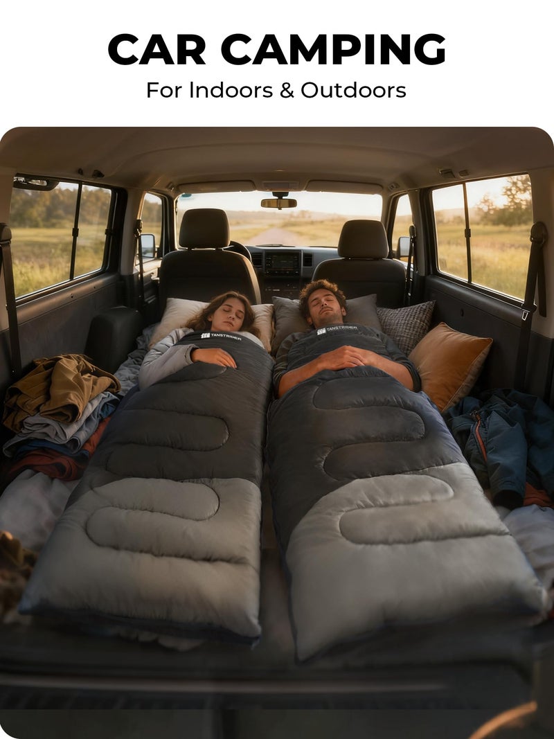 TANSTRIDER Sleeping Bags for Adults Warm Weather,3lb Backpacking Compact Lightweight Camping Sleeping Bag with Compression Sack for Kids,Camping Essentials Gear for Hiking,Travel,Climb,Outdoor, Indoor - Image 3