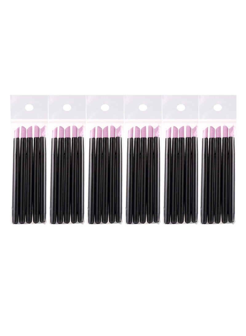 Excefore Pumice Stone Nail File Cuticle Stone Pusher, 30 Pcs 3 Color Nail Art Pen Cuticle Remover Trimmer Buffer Manicure Tools Nail Sanding Sticks for Household Beauty Salon Peeling Dead Skin Repairing - Image 2