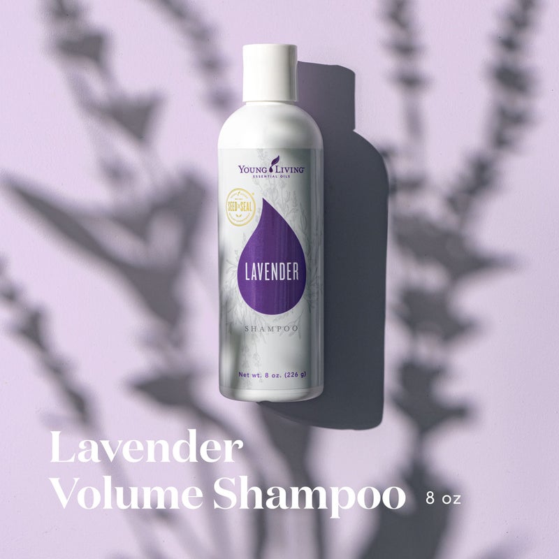 Young Living Lavender Volume Shampoo Essential Oils - Cleanses and Nourishes Fine Hair - 8 fl oz - Gently Cleanses Fine Hair for a Boost of Body and Shine from Root to Tip - Image 2