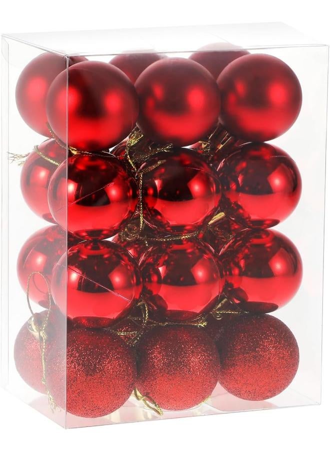 Pacl Of 24 Christmas Ball Ornaments Balls 3 CM - Image 1